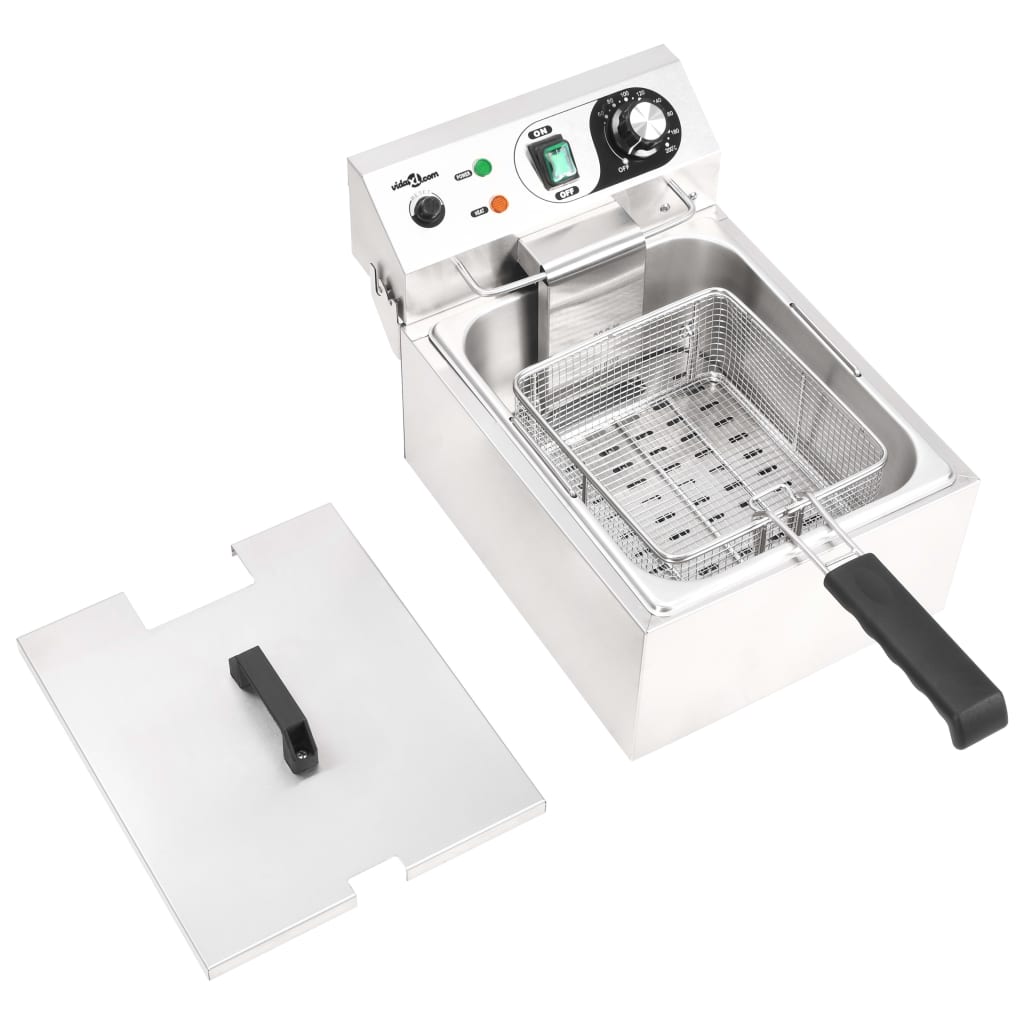 Elektrische Friteuse 3000 W 10 L Roestvrij Staal