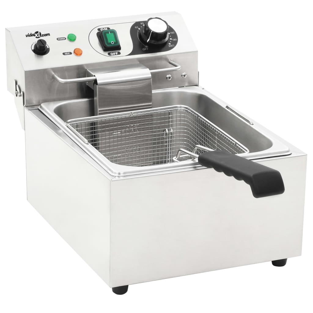 Elektrische Friteuse 3000 W 10 L Roestvrij Staal
