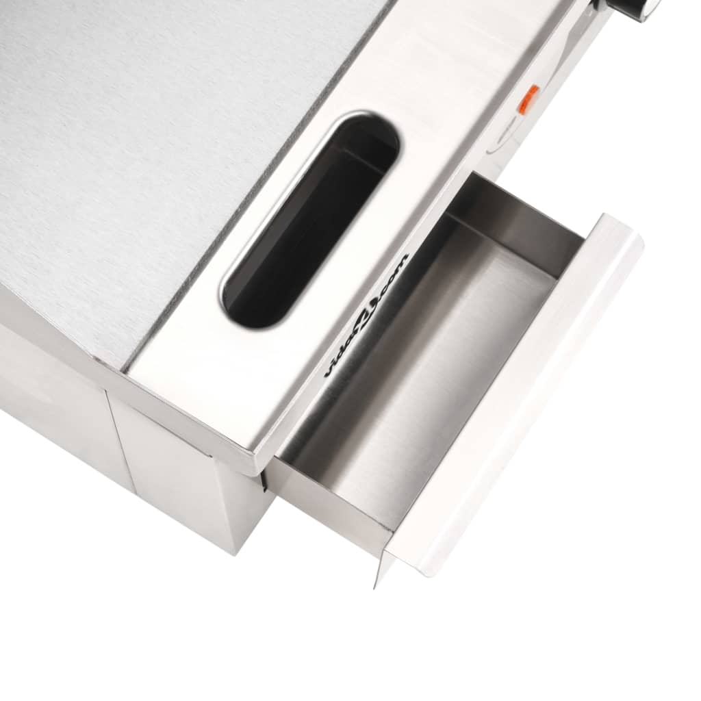 Bakplaat Elektrisch 2000 W 36X47X22 Cm Roestvrij Staal