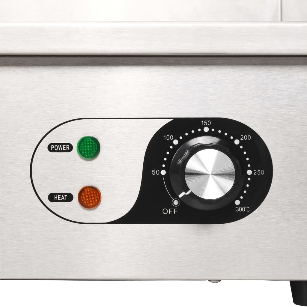 Bakplaat Elektrisch 3000 W 54X41X24 Cm Roestvrij Staal