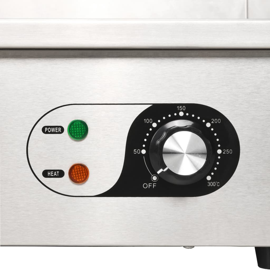 Bakplaat Elektrisch 4400 W 71X43X24 Cm Roestvrij Staal