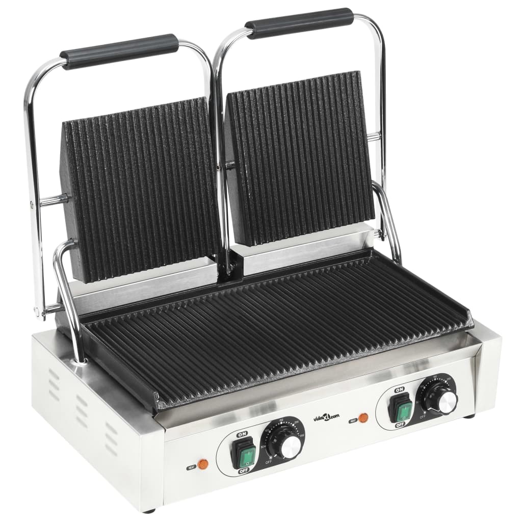 Panini Grill Dubbel Gegroefd 3600 W 57X30,5X20 Cm