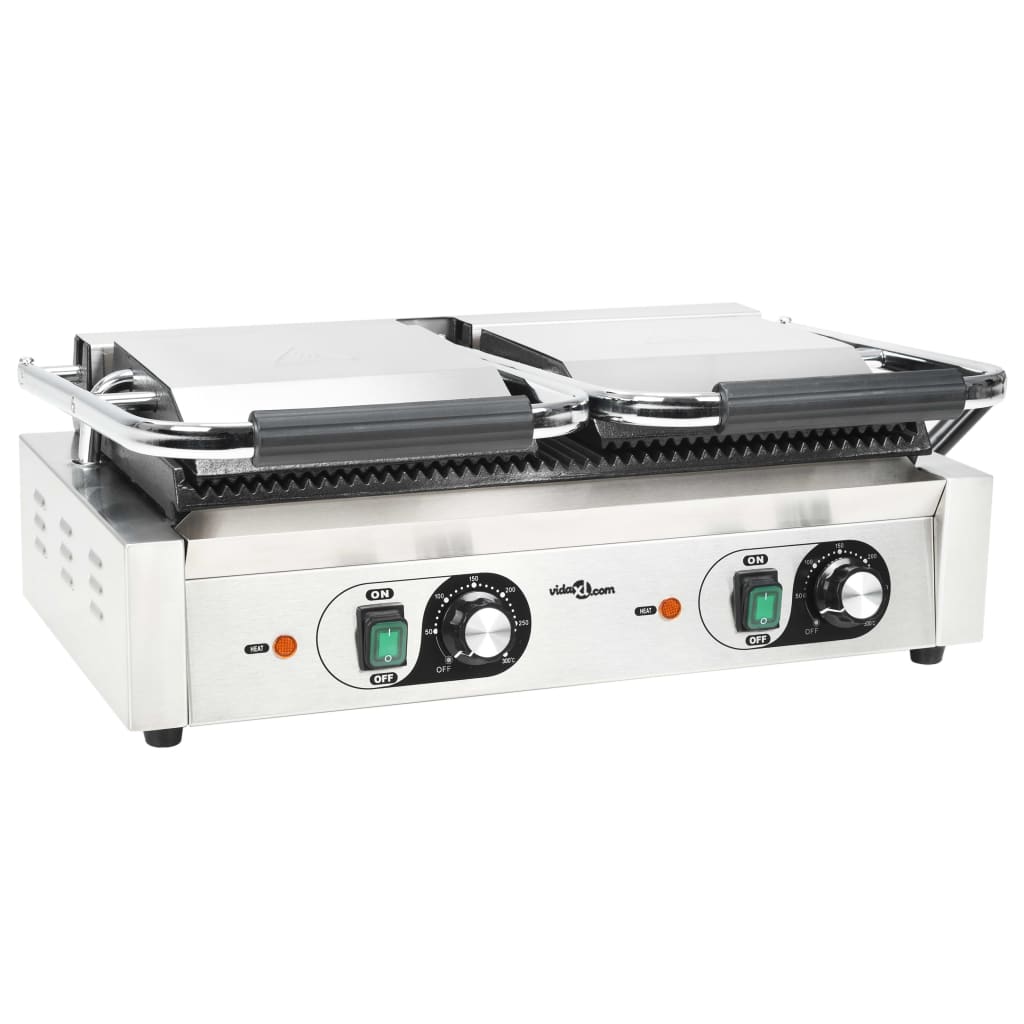 Panini Grill Dubbel Gegroefd 3600 W 57X30,5X20 Cm