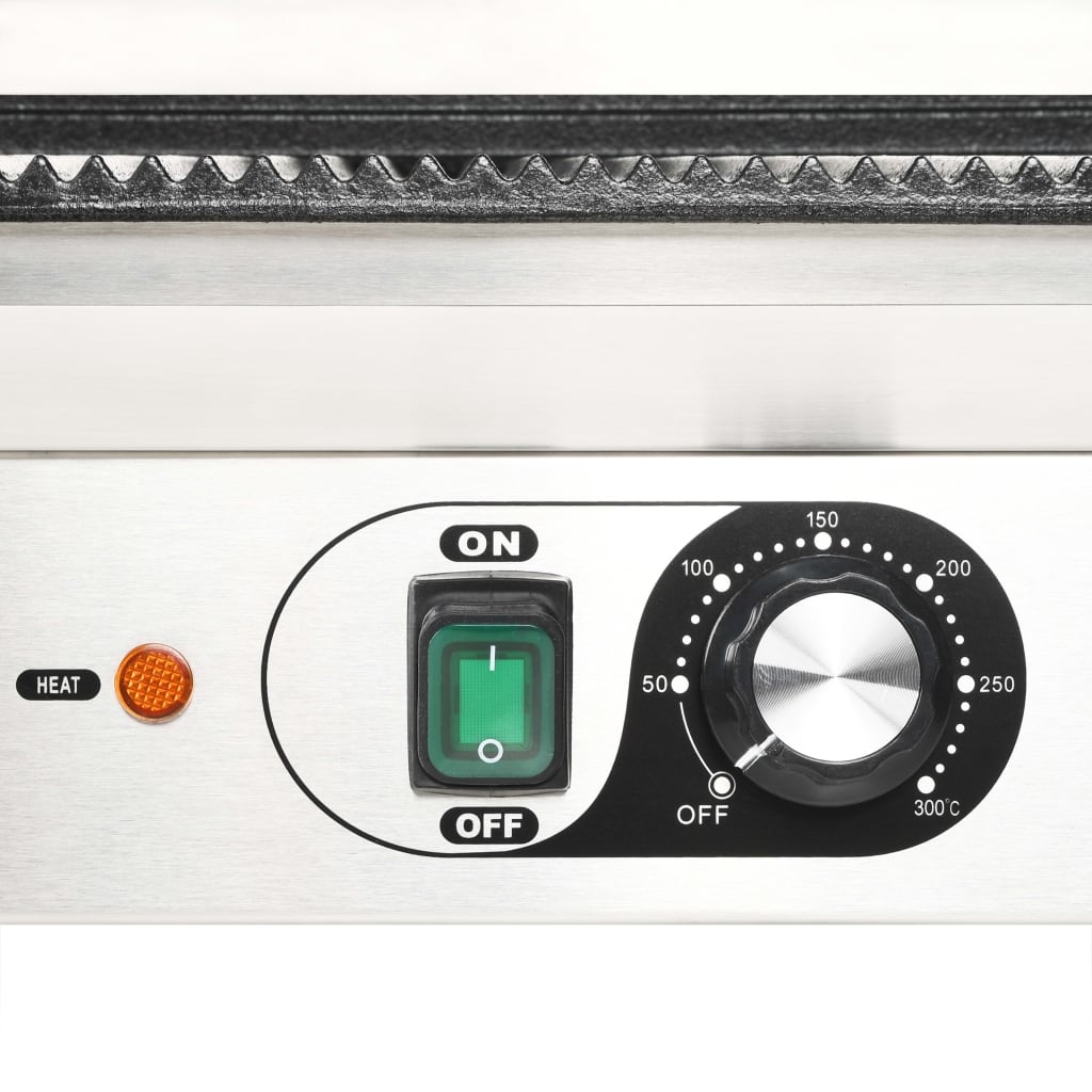 Panini Grill Dubbel Gegroefd 3600 W 57X30,5X20 Cm