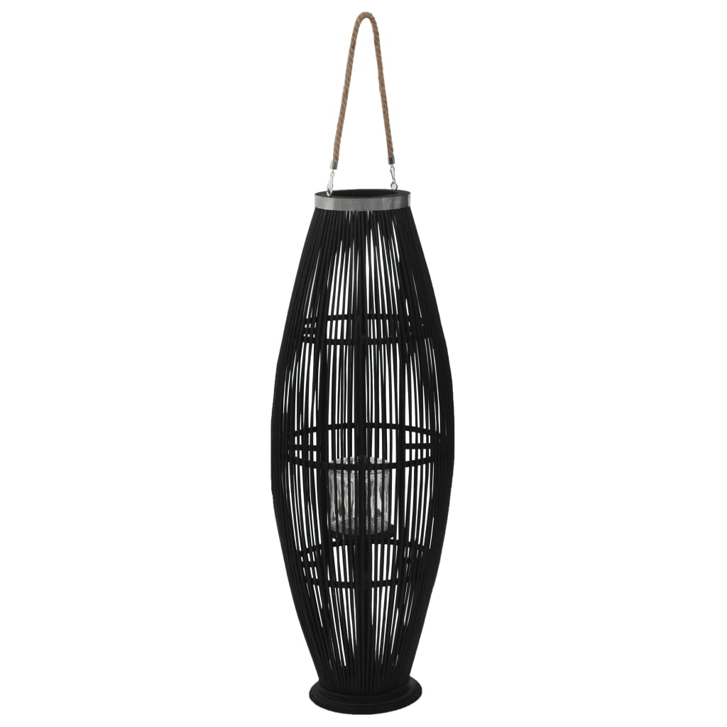 Lantaarnhouder Hangend 95 Cm Bamboe Zwart