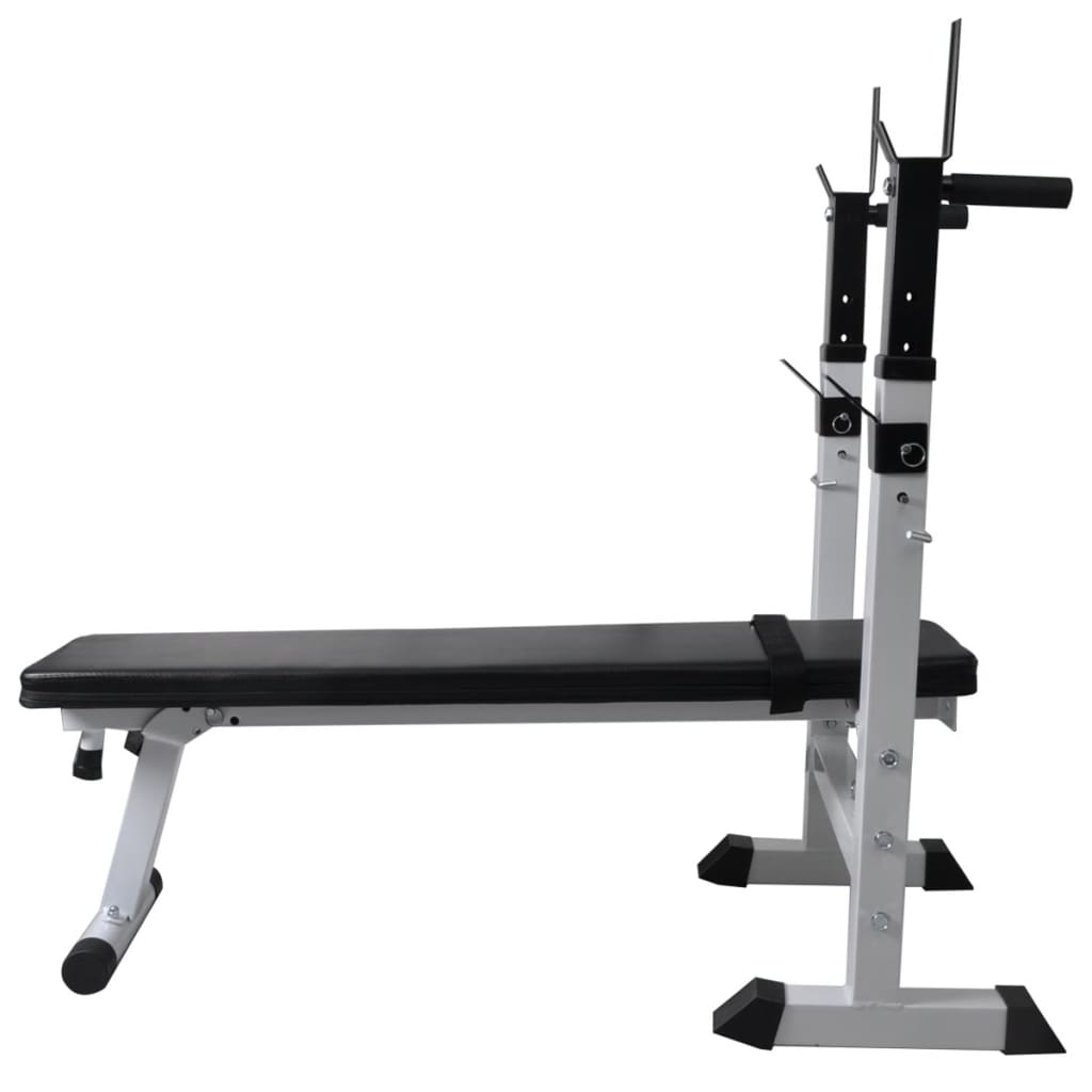 Trainingsbank Met Gewichtenrek En Halterset 90 Kg