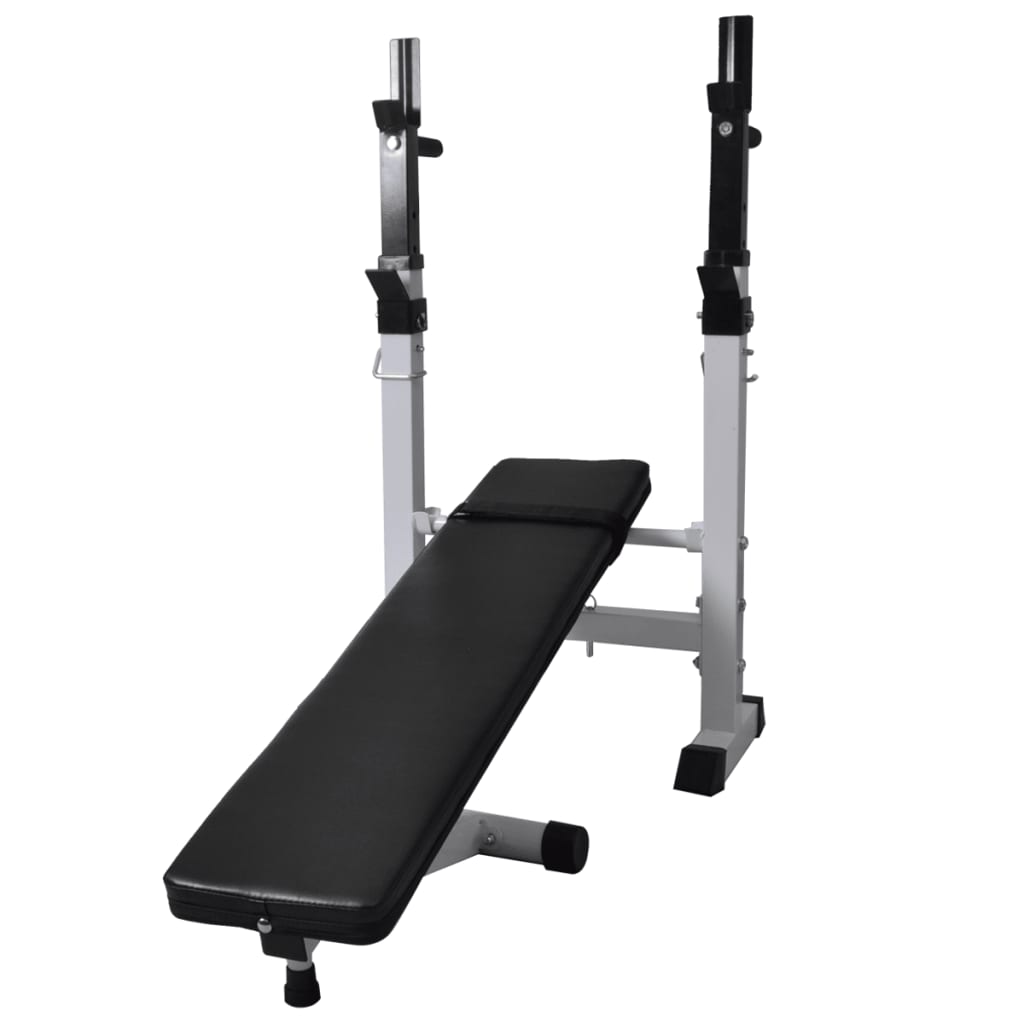 Trainingsbank Met Gewichtenrek En Halterset 90 Kg
