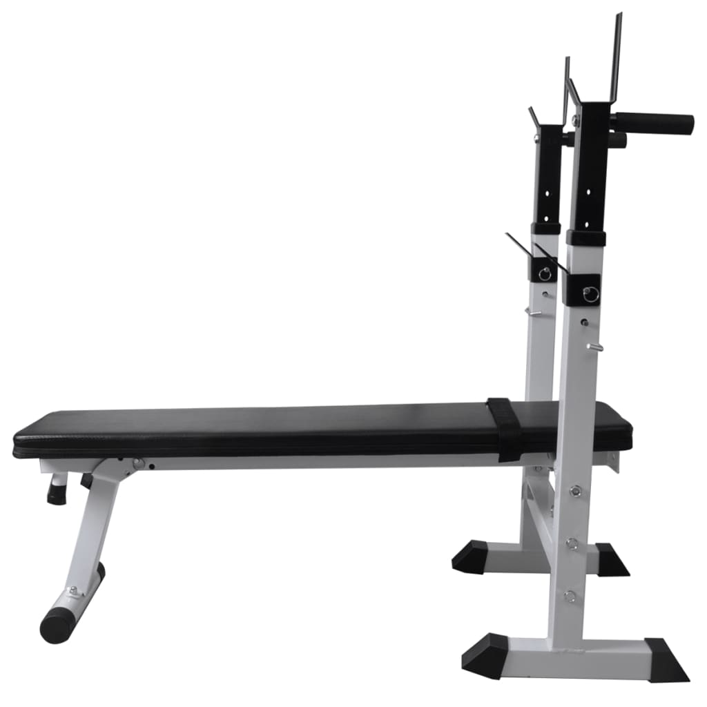Trainingsbank Met Gewichtenrek En Halterset 120 Kg