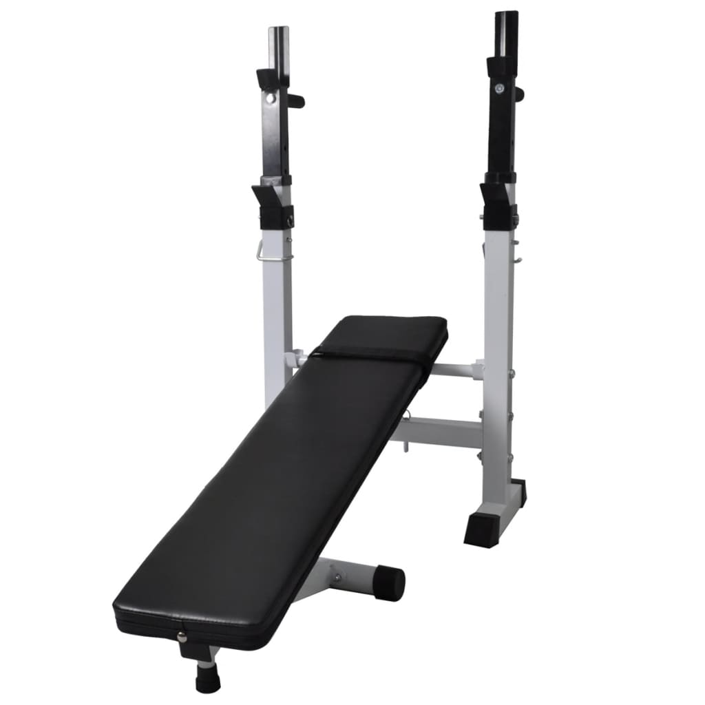 Trainingsbank Met Gewichtenrek En Halterset 120 Kg