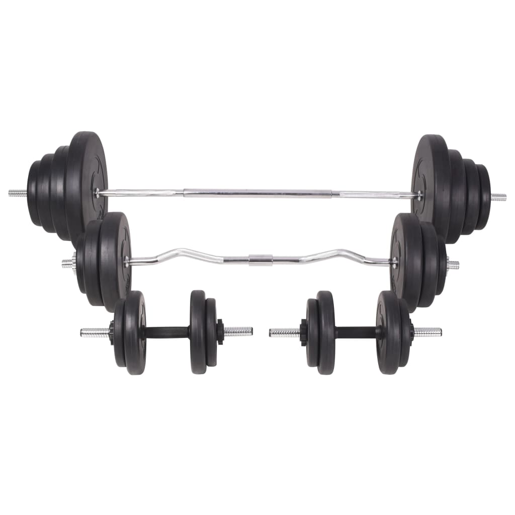 Trainingsbank Met Gewichtenrek En Halterset 120 Kg