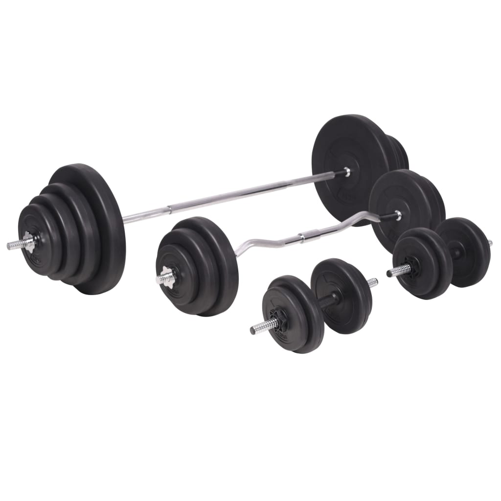 Trainingsbank Met Gewichtenrek En Halterset 120 Kg