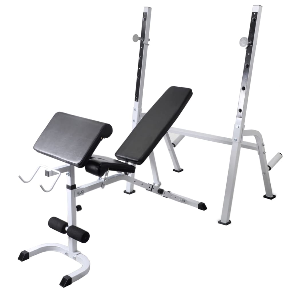 Trainingsbank Met Gewichtenrek En Halterset 120 Kg