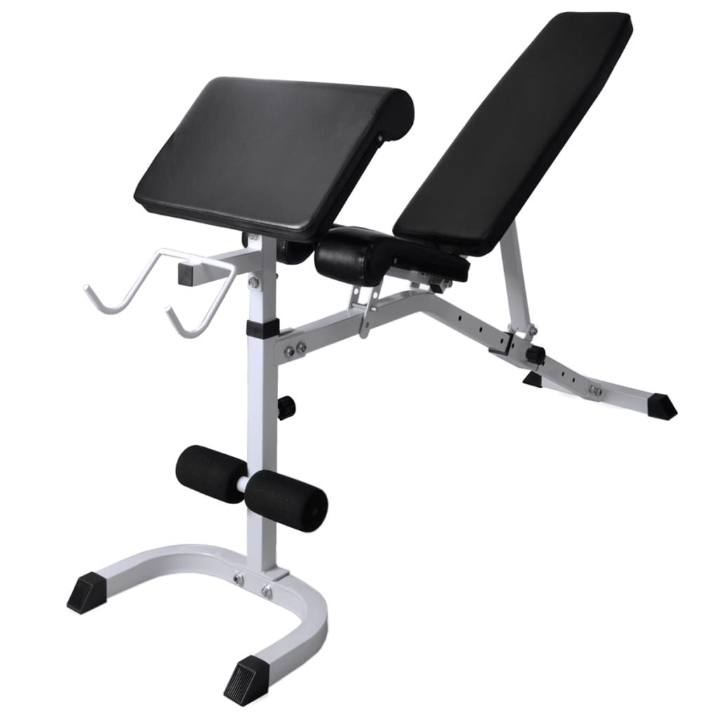 Trainingsbank Met Gewichtenrek En Halterset 120 Kg