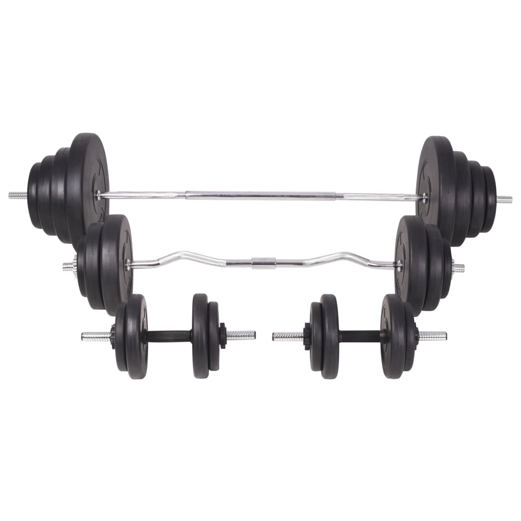 Trainingsbank Met Gewichtenrek En Halterset 120 Kg