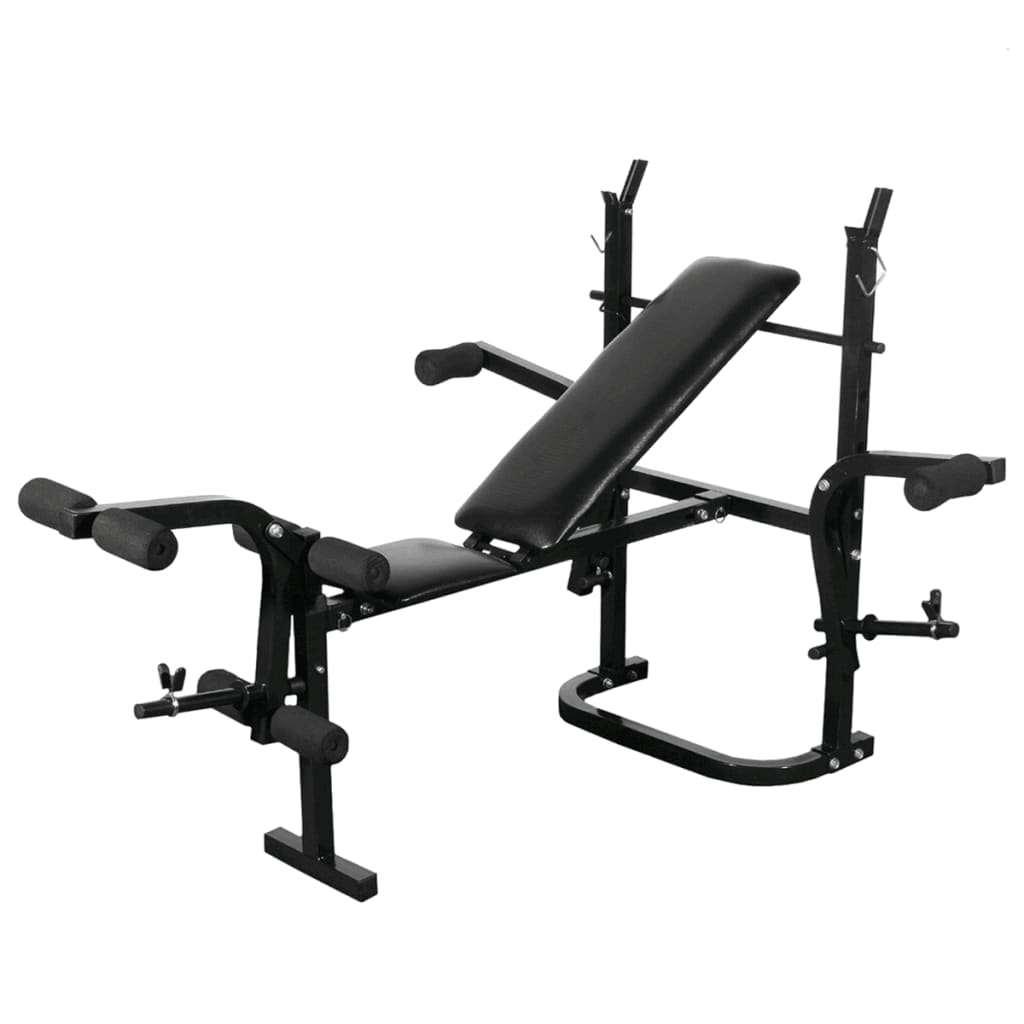 Gewichtenbank Met Gewichtenrek En Halterset 120 Kg