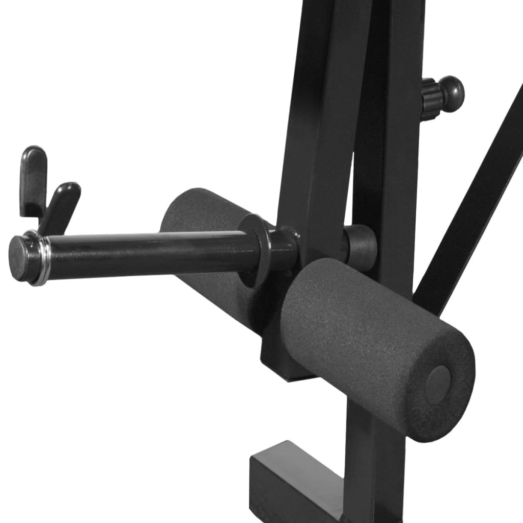 Gewichtenbank Met Gewichtenrek En Halterset 120 Kg