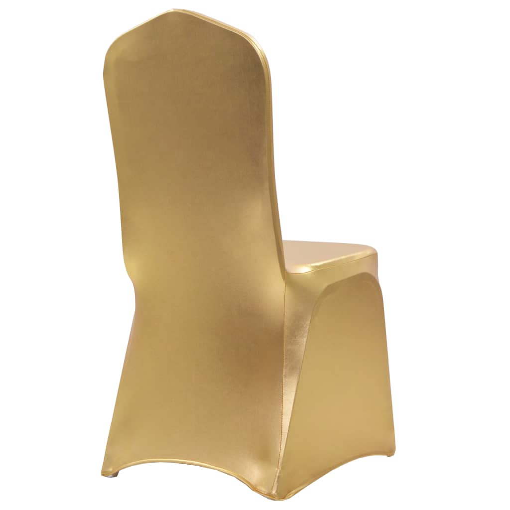 25 St Stoelhoezen Stretch Goud