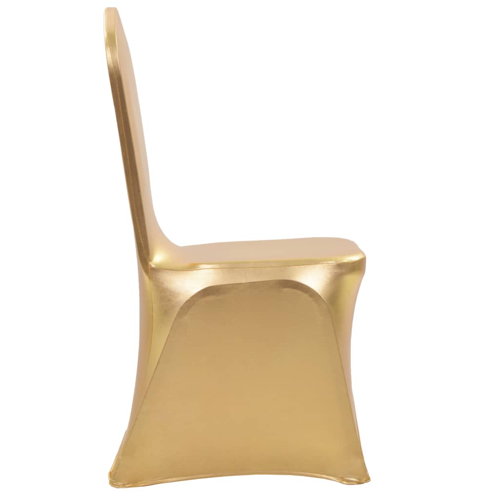 6 St Stoelhoezen Stretch Goud