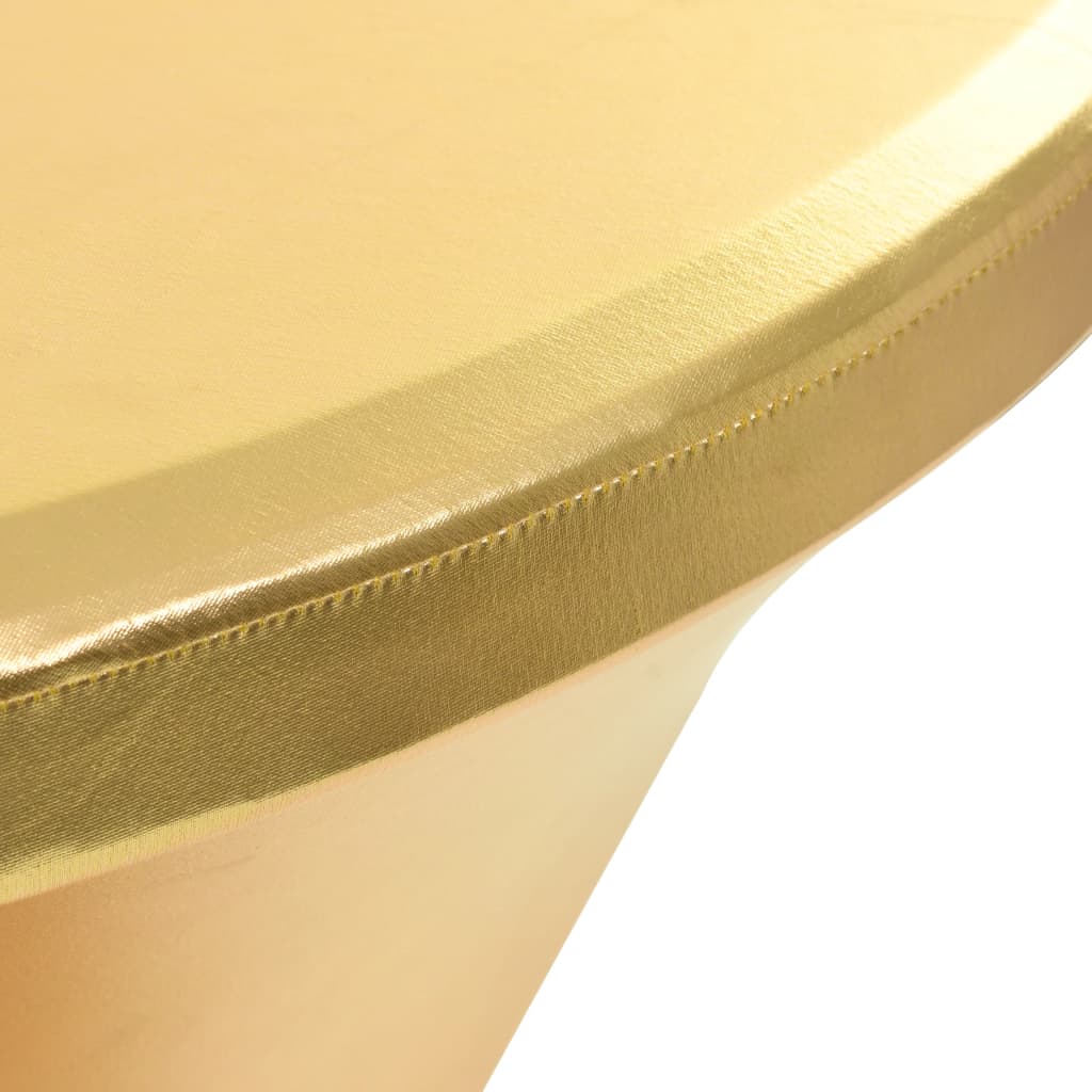 2 St Tafelhoezen Stretch 70 Cm Goud