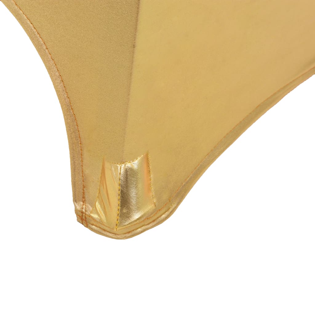 2 St Tafelhoezen Stretch 70 Cm Goud