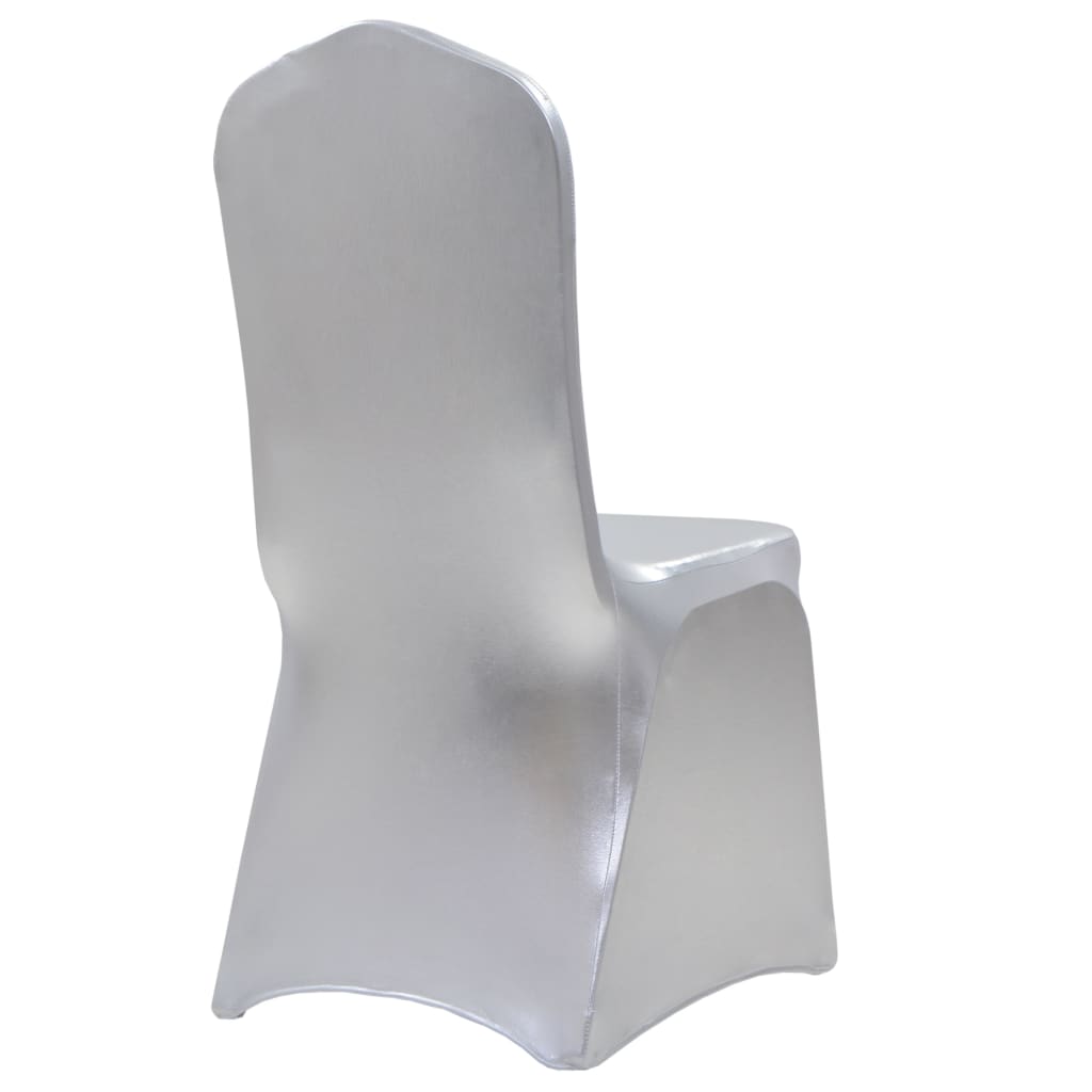 25 St Stoelhoezen Stretch Zilver