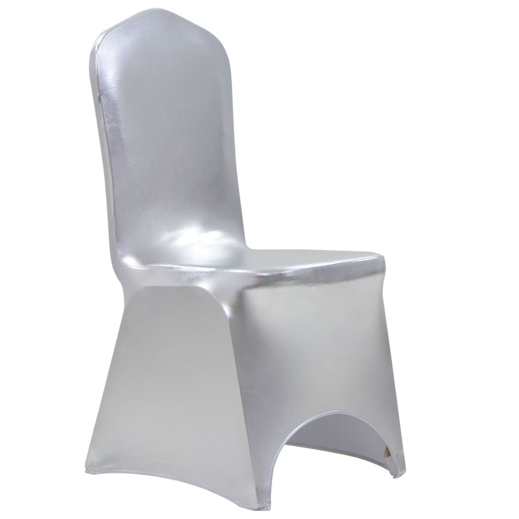 6 St Stoelhoezen Stretch Zilver