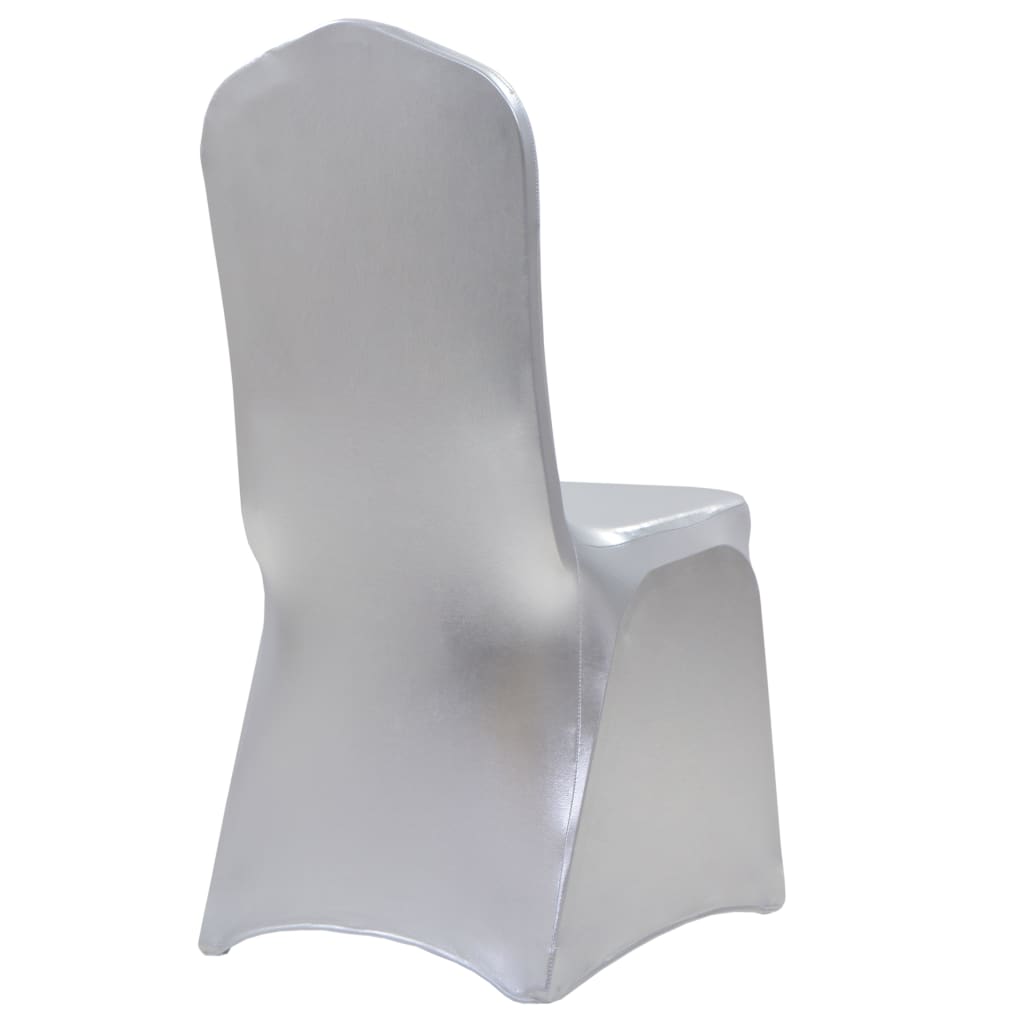 6 St Stoelhoezen Stretch Zilver
