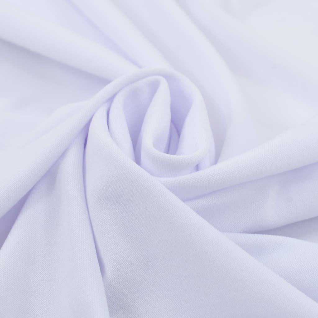 2 St Tafelhoezen Stretch Met Rok 120X74 Cm Wit