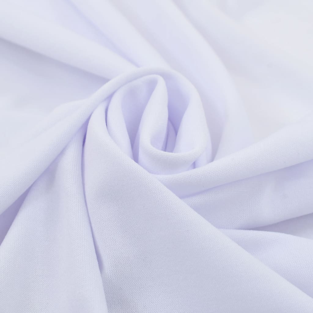 2 St Tafelhoezen Stretch Met Rok 180X74 Cm Wit
