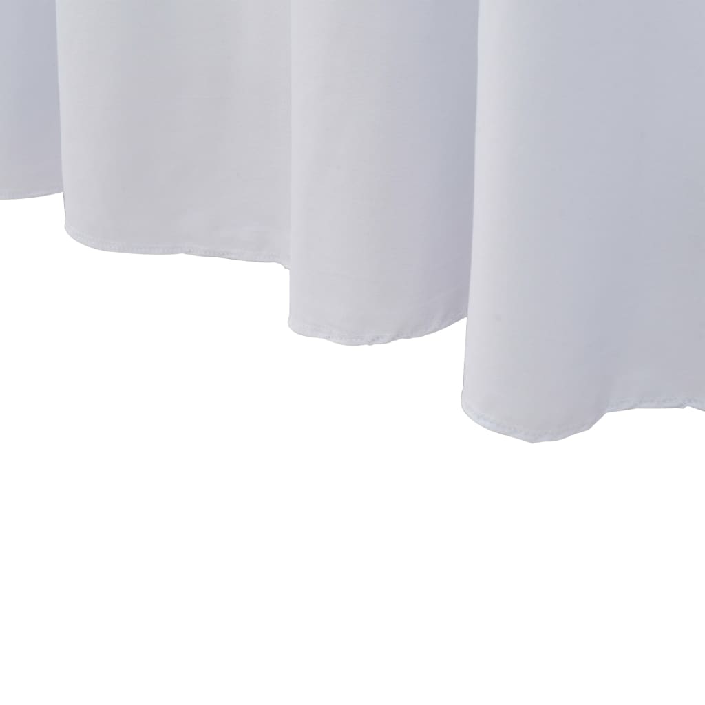 2 St Tafelhoezen Stretch Met Rok 120X60,5X74 Cm Wit