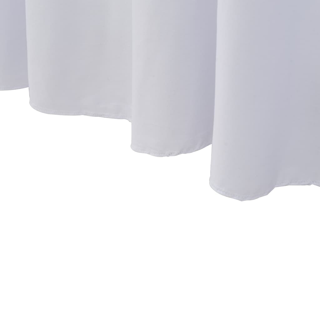 2 St Tafelhoezen Stretch Met Rok 183X76X74 Cm Wit
