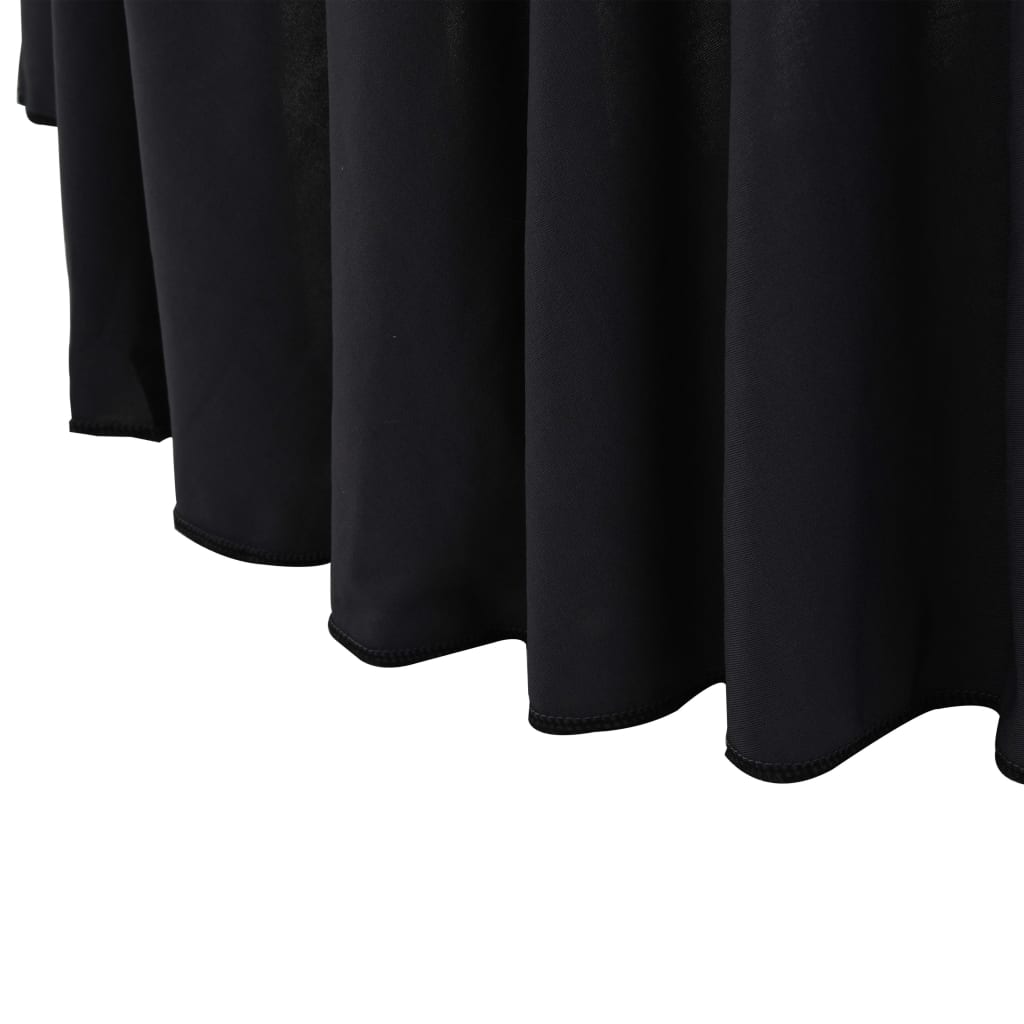 2 St Tafelhoezen Stretch Met Rok 180X74 Cm Antraciet