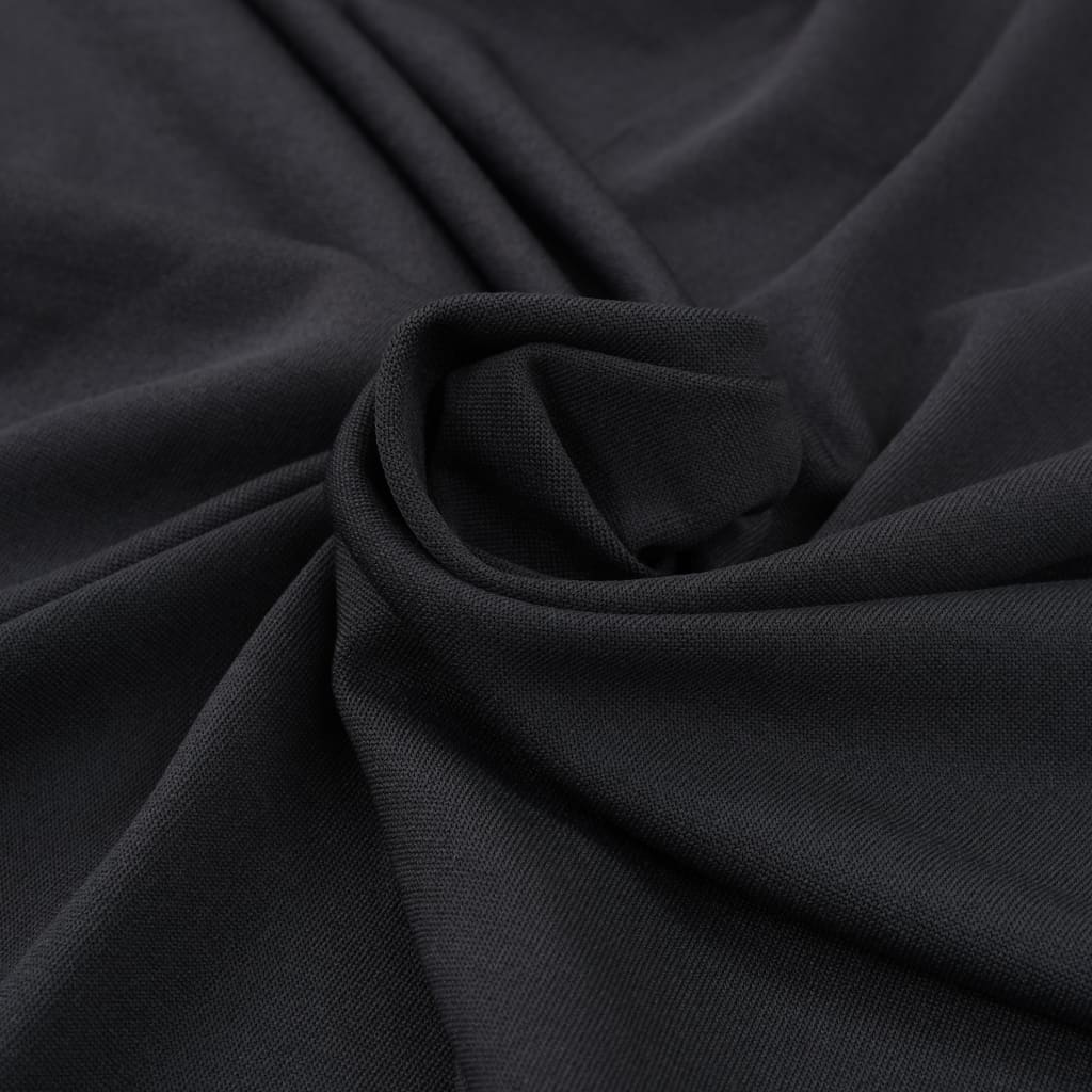 2 St Tafelhoezen Met Rok Stretch 243X76X74 Cm Antraciet