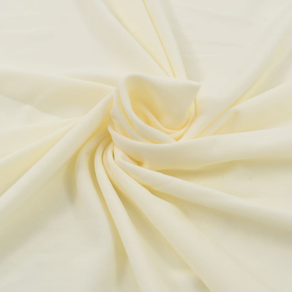 2 St Tafelhoezen Met Rok Stretch 183X76X74 Cm Crème