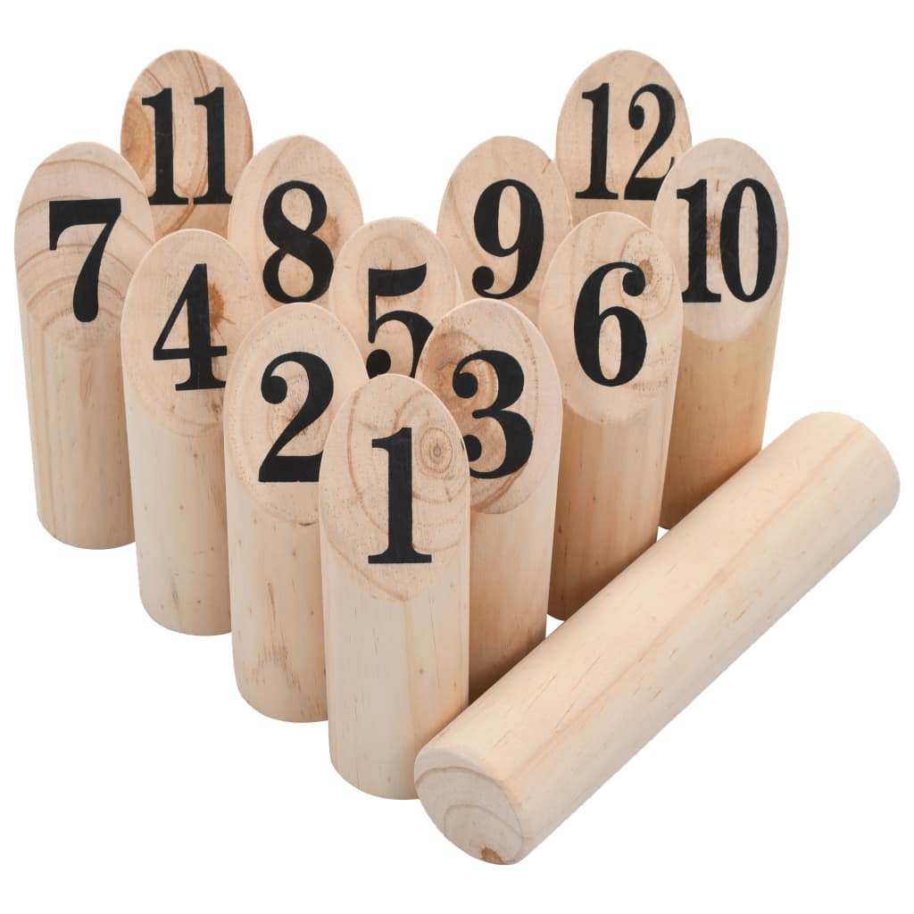 Nummer Kubb Spelset Hout