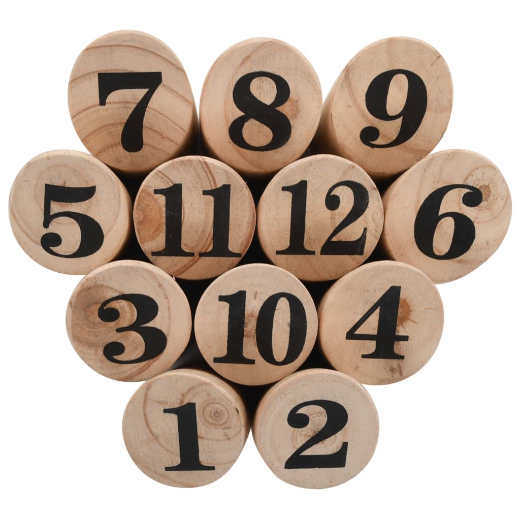 Nummer Kubb Spelset Hout