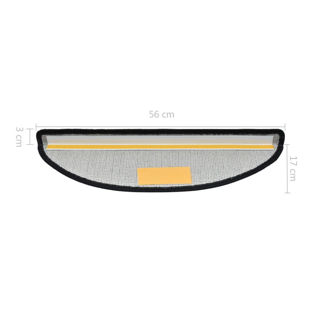 15 St Trapmatten 56X17X3 Cm Antraciet