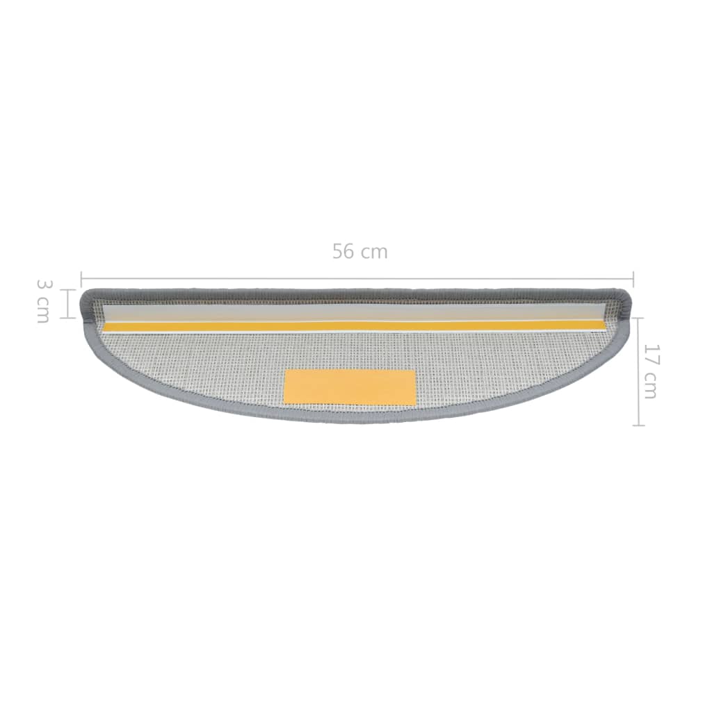15 St Trapmatten 56X17X3 Cm Lichtgrijs