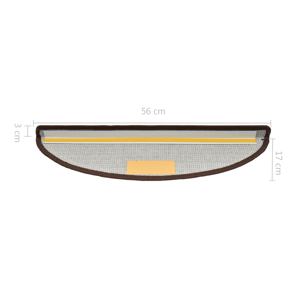 15 St Trapmatten 56X17X3 Cm Koffiebruin