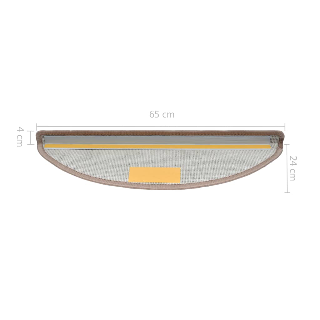15 St Trapmatten 65X24X4 Cm Lichtbruin