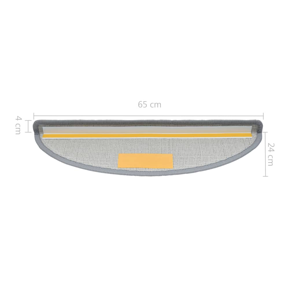 15 St Trapmatten 65X24X4 Cm Lichtgrijs