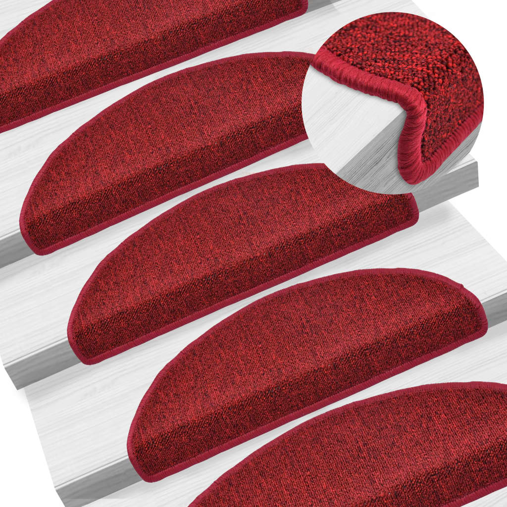 15 St Trapmatten 65X24X4 Cm Bordeauxrood