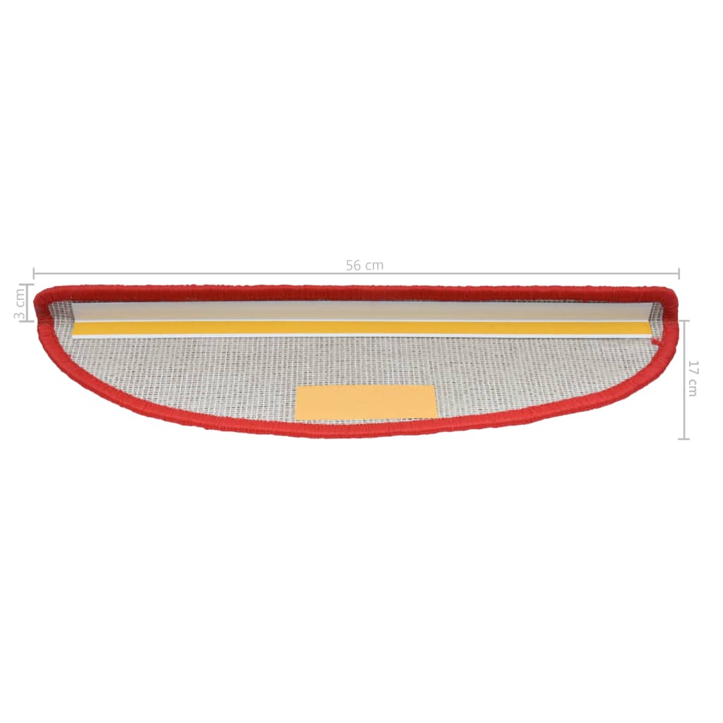 15 St Trapmatten 56X20 Cm Rood
