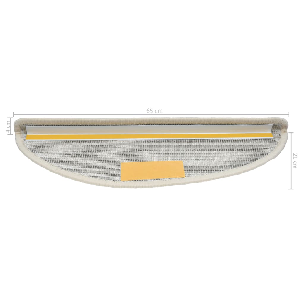 15 St Trapmatten 65X25 Cm Wit