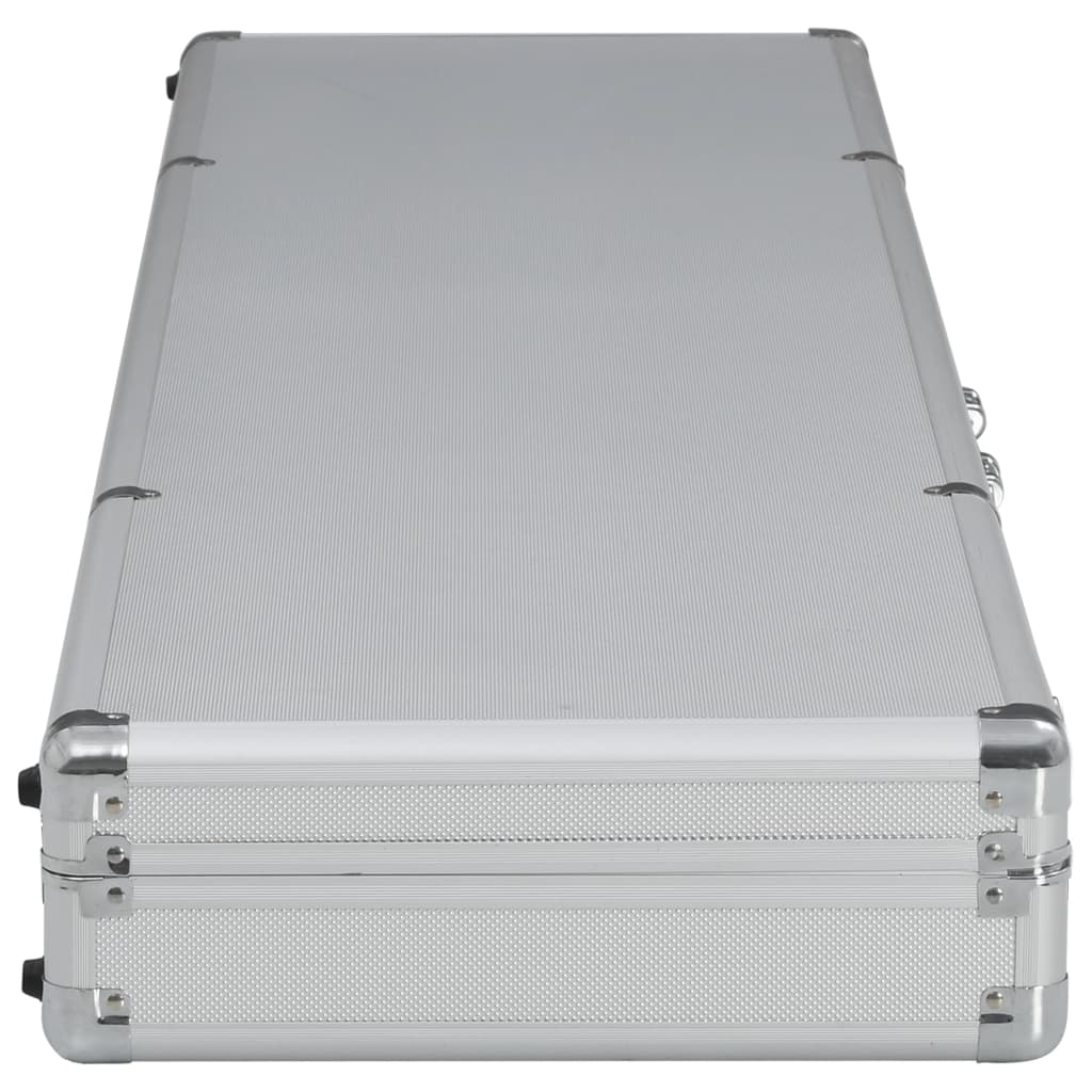 Wapenkoffer 134X35X12 Cm Aluminium Zilverkleurig