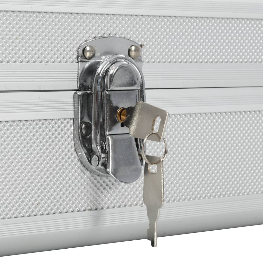 Wapenkoffer 134X35X12 Cm Aluminium Zilverkleurig