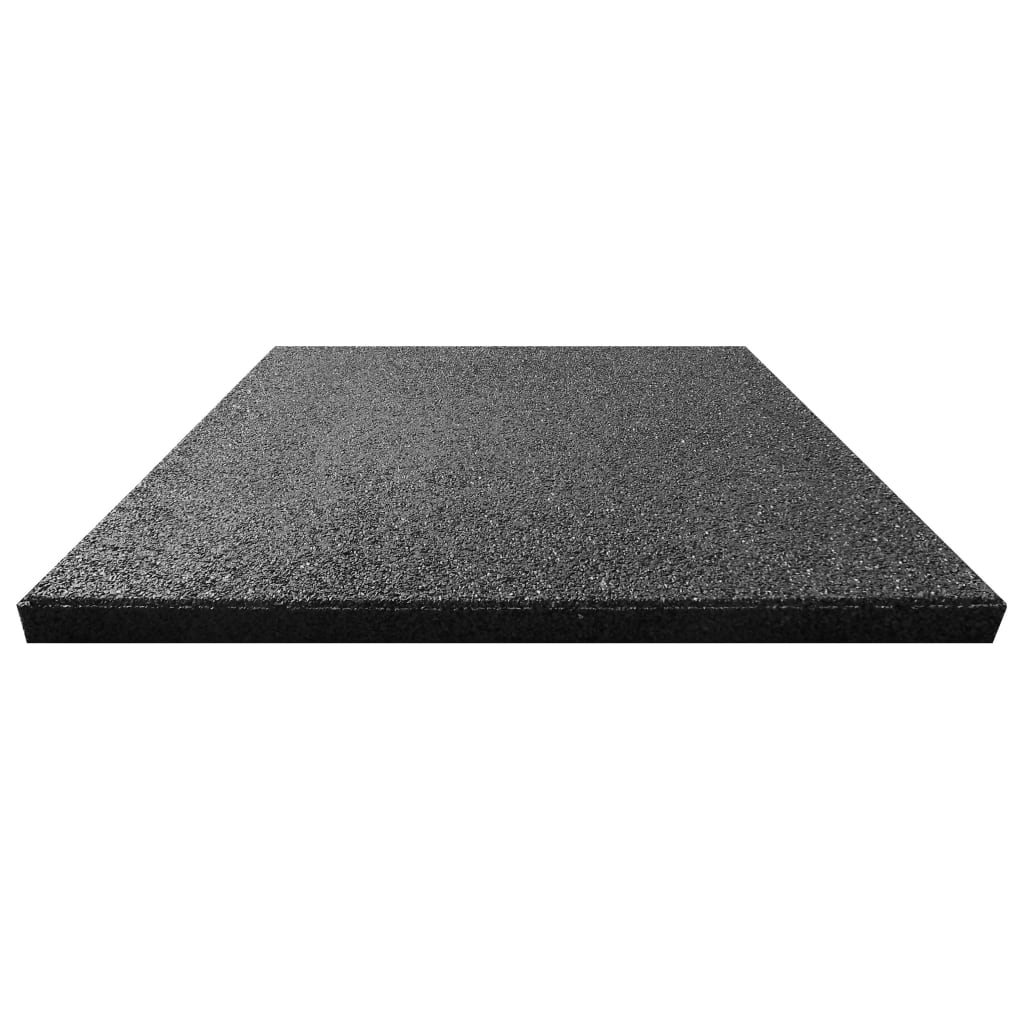 Valtegel 6 St 50X50X3 Cm Rubber Zwart
