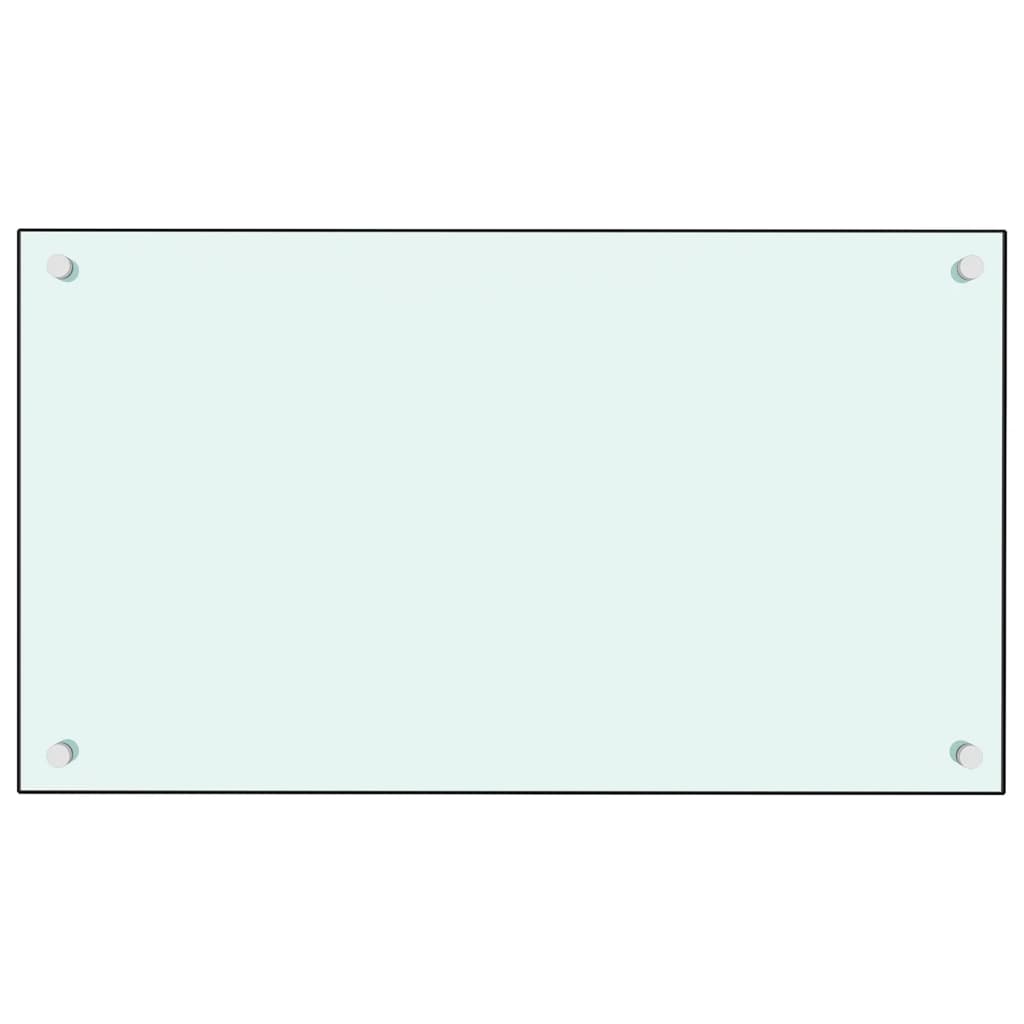 Spatscherm Keuken 70X40 Cm Gehard Glas Wit