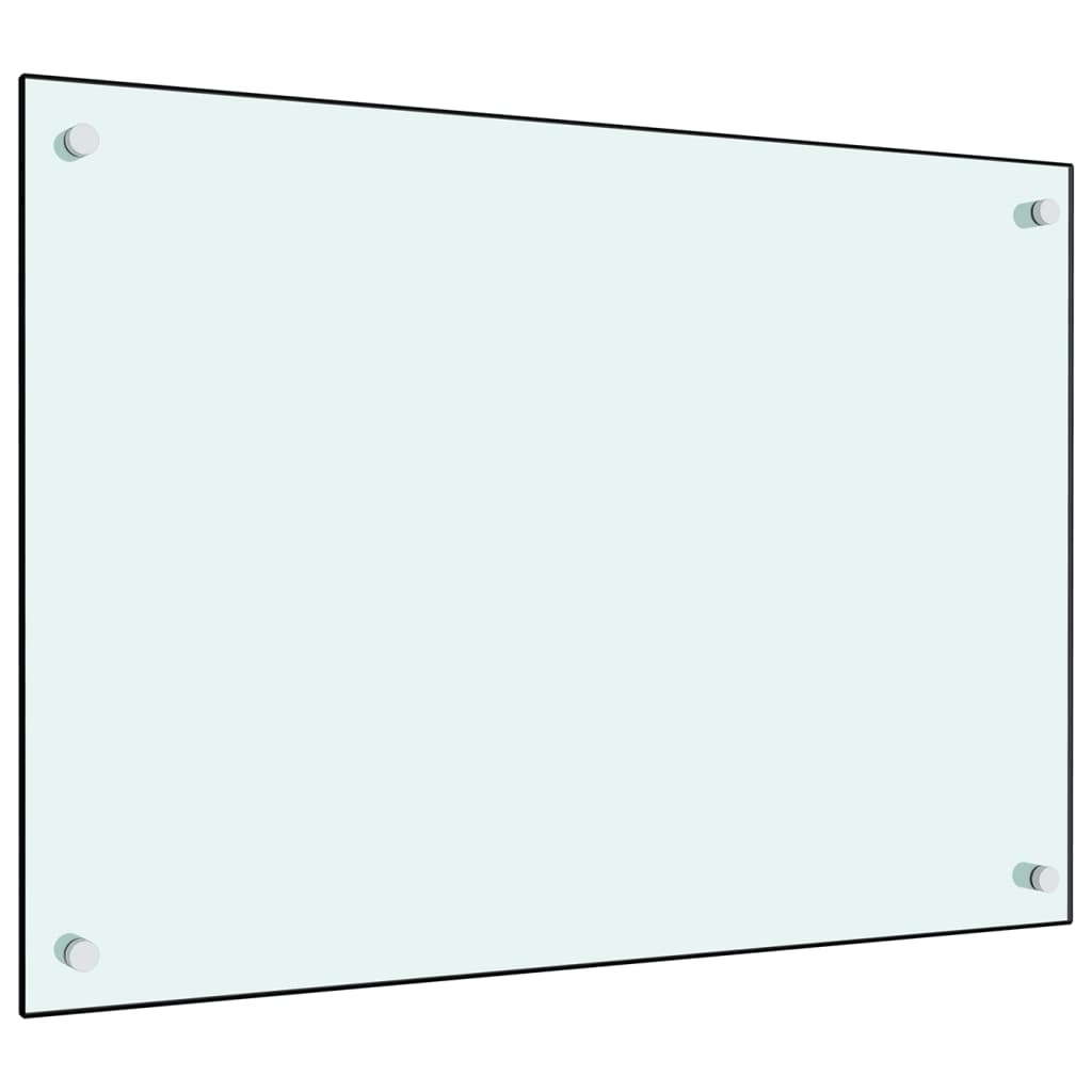 Spatscherm Keuken 70X50 Cm Gehard Glas Wit