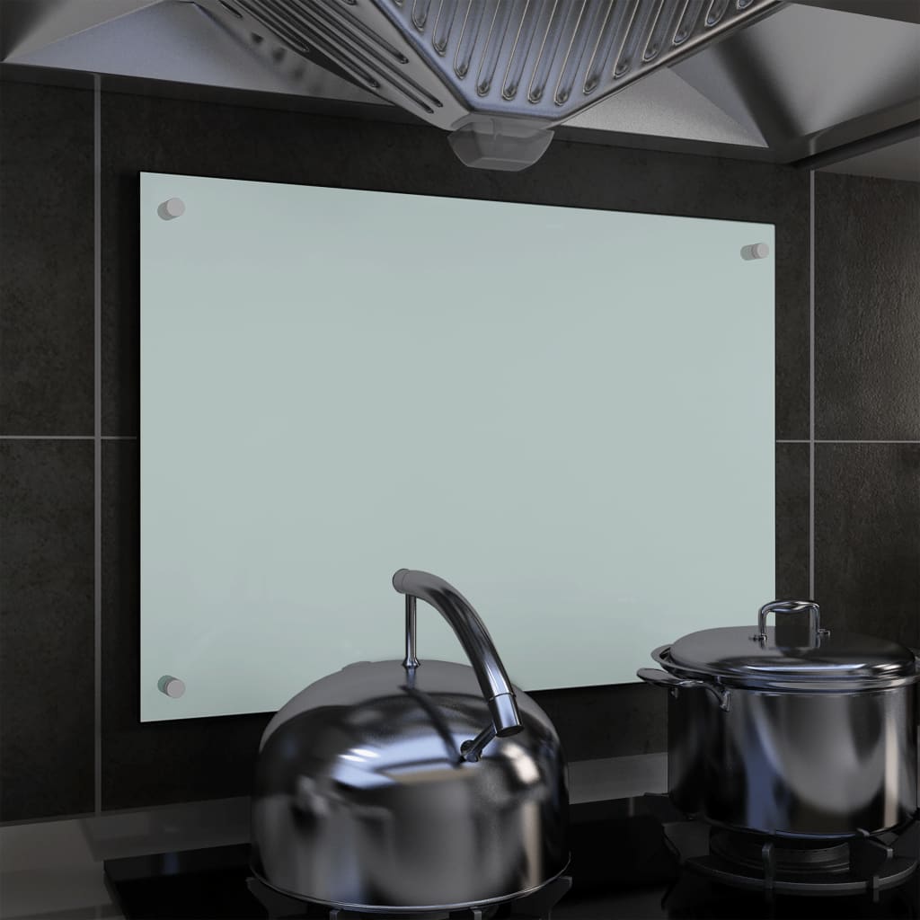 Spatscherm Keuken 70X50 Cm Gehard Glas Wit